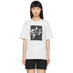 Saint Laurent white Star T-shirt